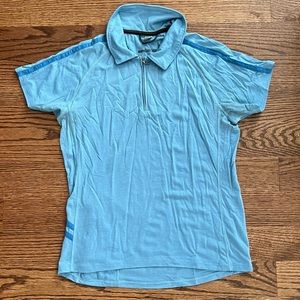 Smartwool light blue cycling jersey